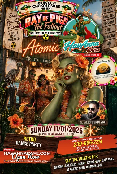 Sunday Atomic Tiki Luau T-Dance flyer